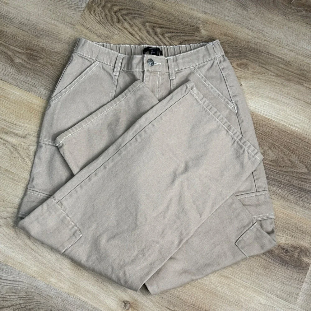 Forever 21 (Tan) Cargo Pants Women Size Medium